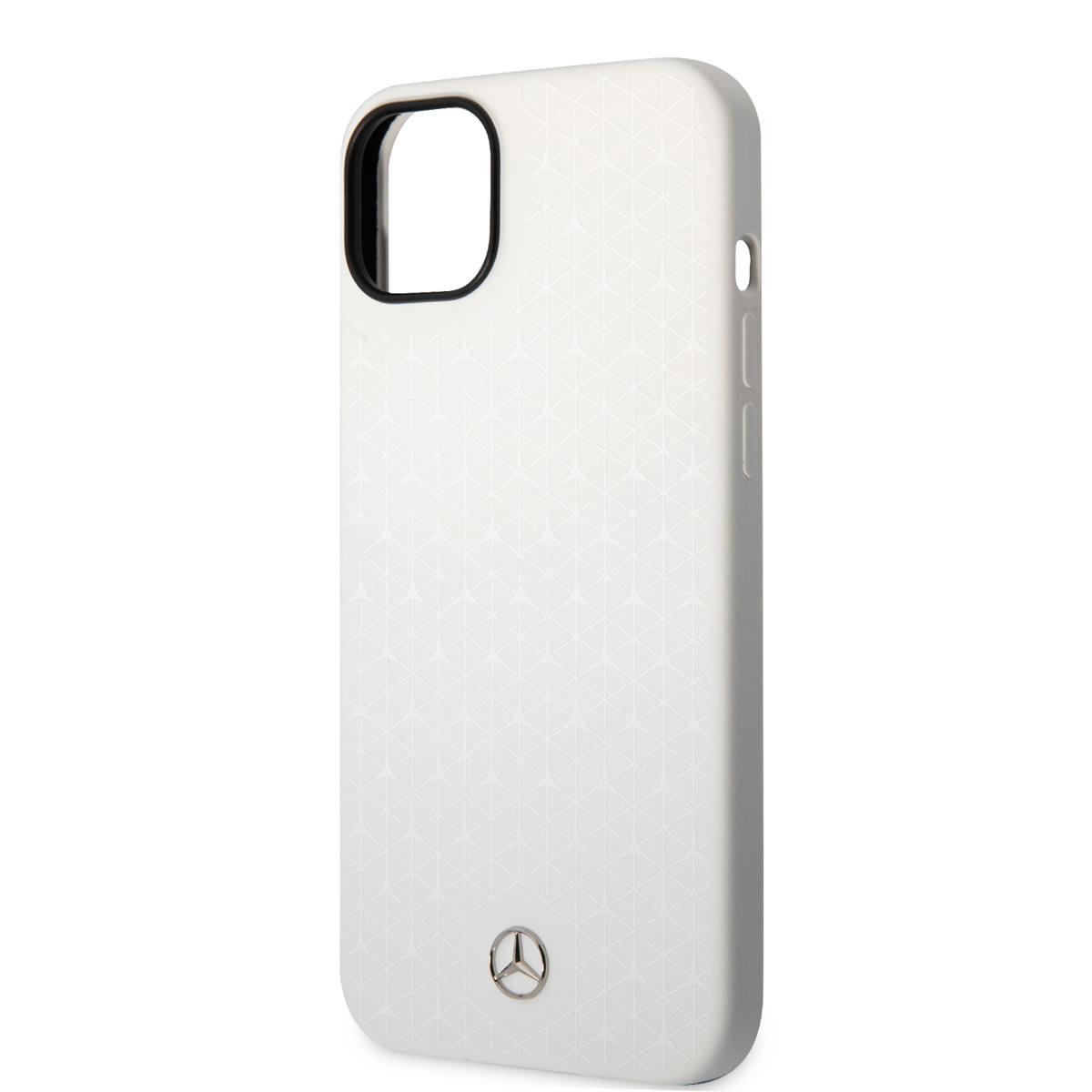 Mercedes-Benz iPhone 14 Plus & 15 Plus hoesje - Silicone - Star Pattern Large - Wit - detail 4