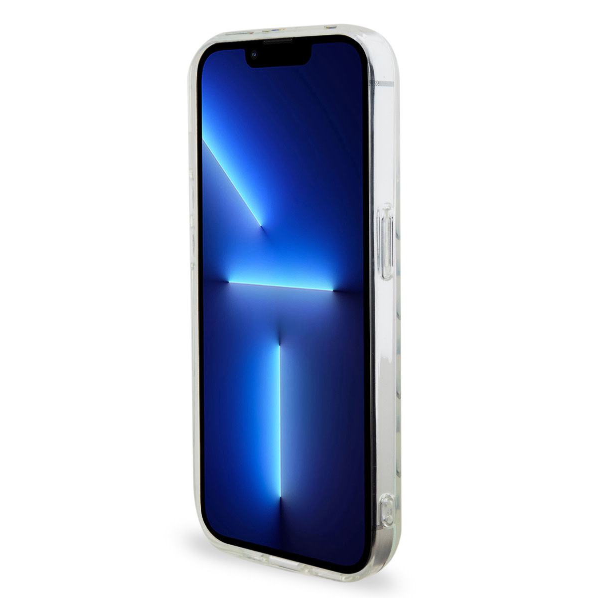 Mercedes-Benz iPhone 15 Pro hoesje - Iridescent - Stars Pattern - Transparant - detail 6