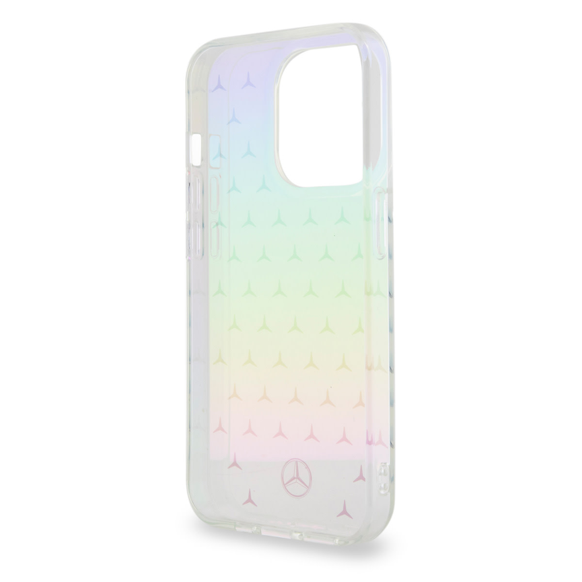Mercedes-Benz iPhone 15 Pro hoesje - Iridescent - Stars Pattern - Transparant - detail 9