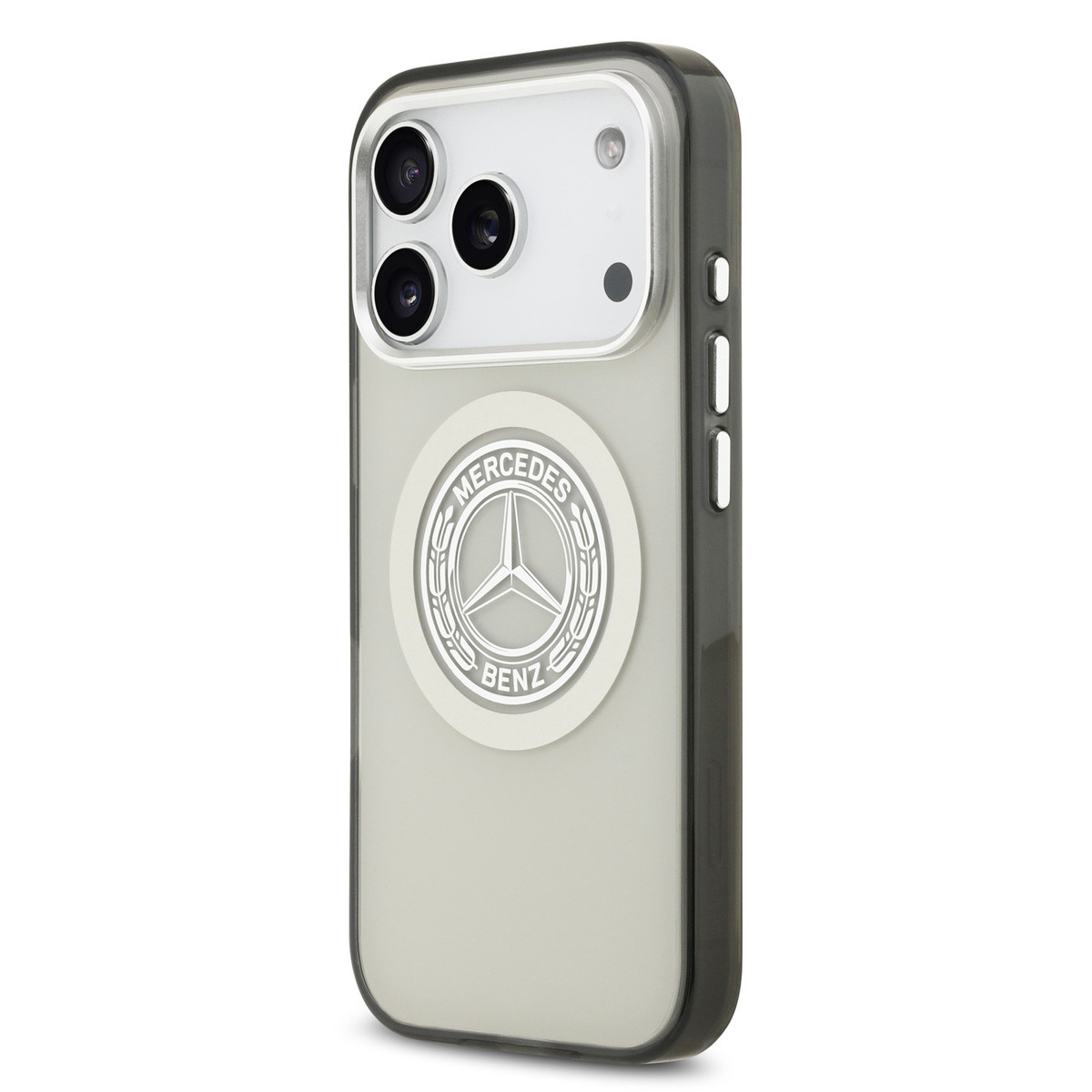 Mercedes-Benz iPhone 17 Pro hoesje - Magsafe - Double Layer - Vintage Logo - Grijs - detail 1