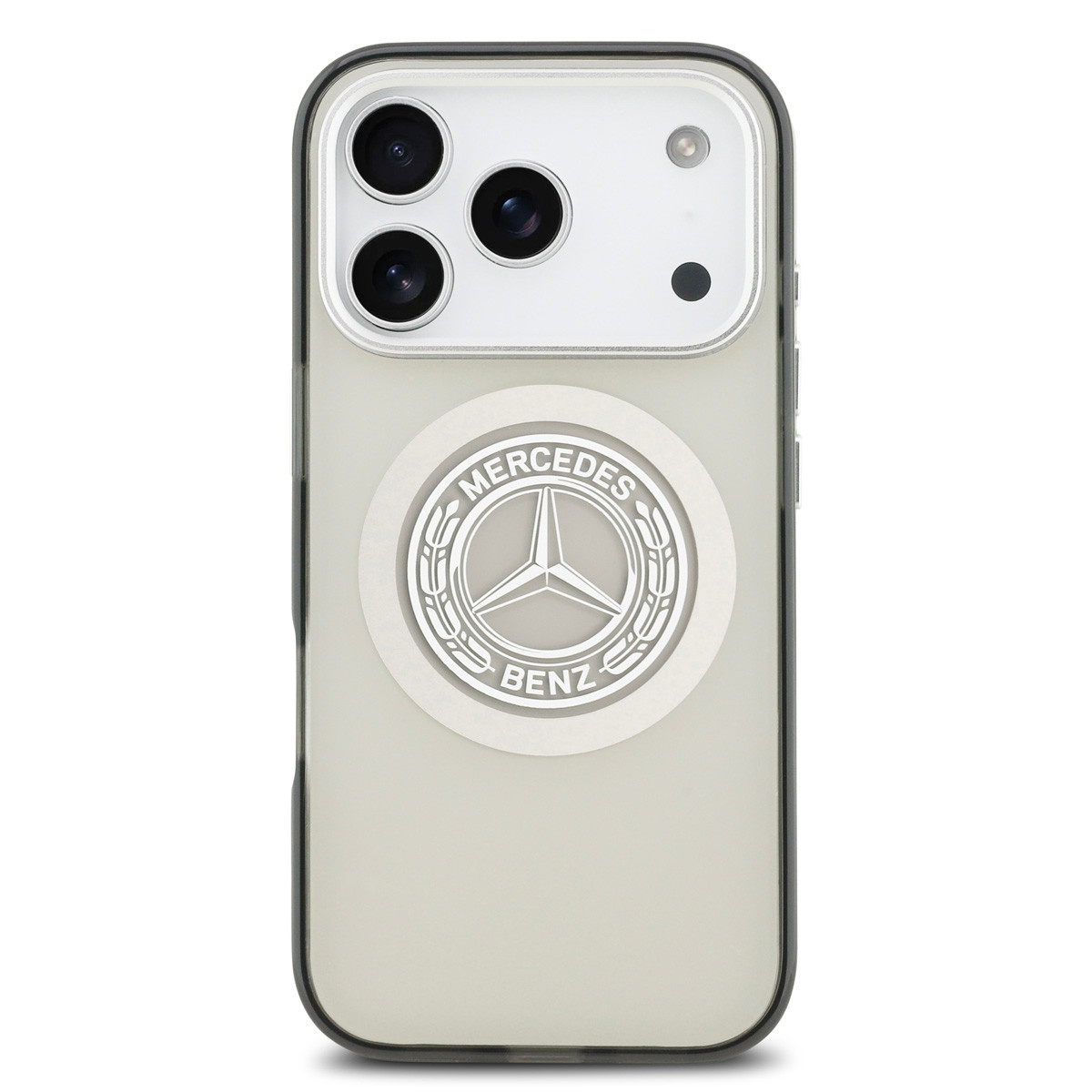 Mercedes-Benz iPhone 17 Pro hoesje - Magsafe - Double Layer - Vintage Logo - Grijs - detail 2