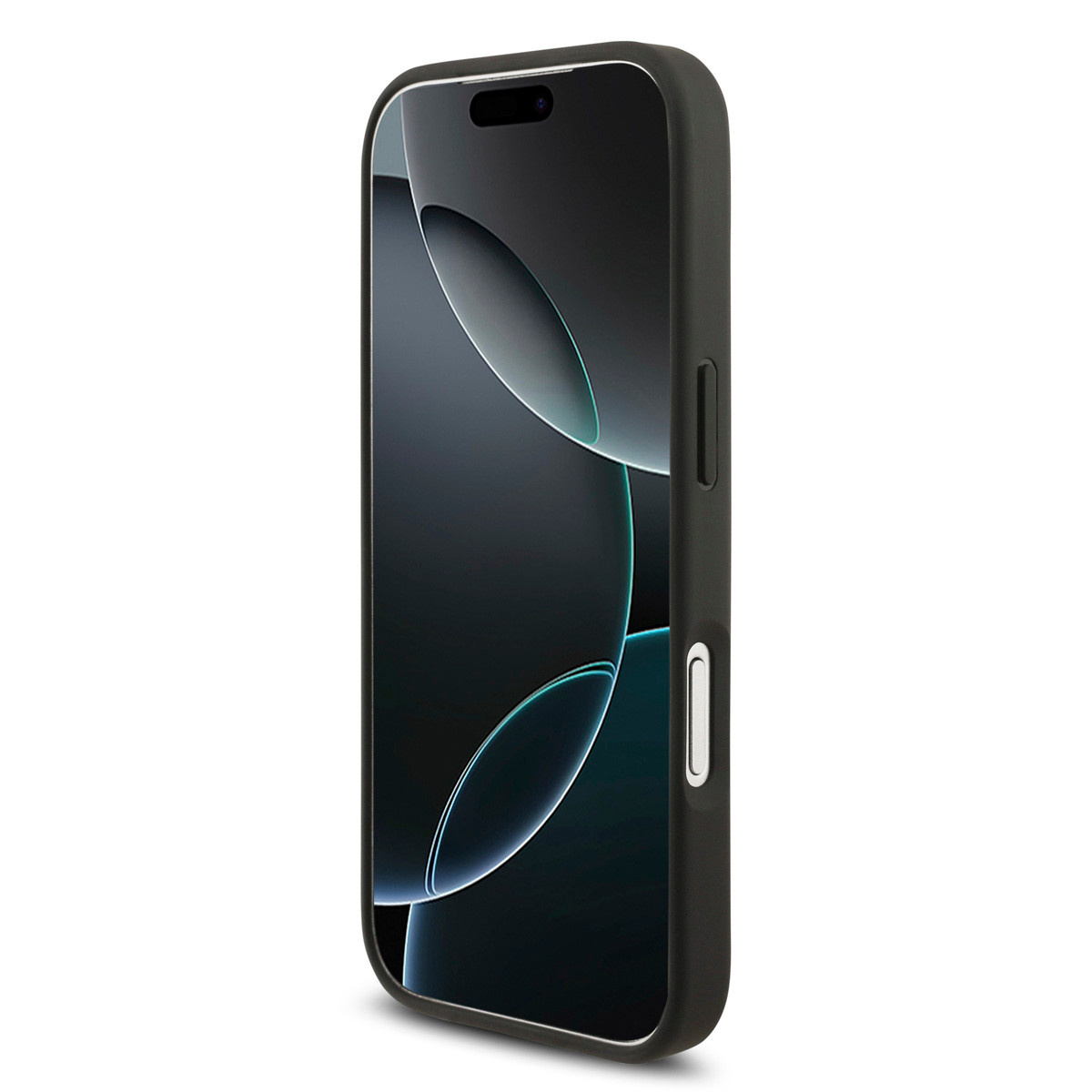 Mercedes-Benz iPhone 17 Pro hoesje - Genuine Leather - Magsafe - Large Laurel Leave - Zwart - detail 6