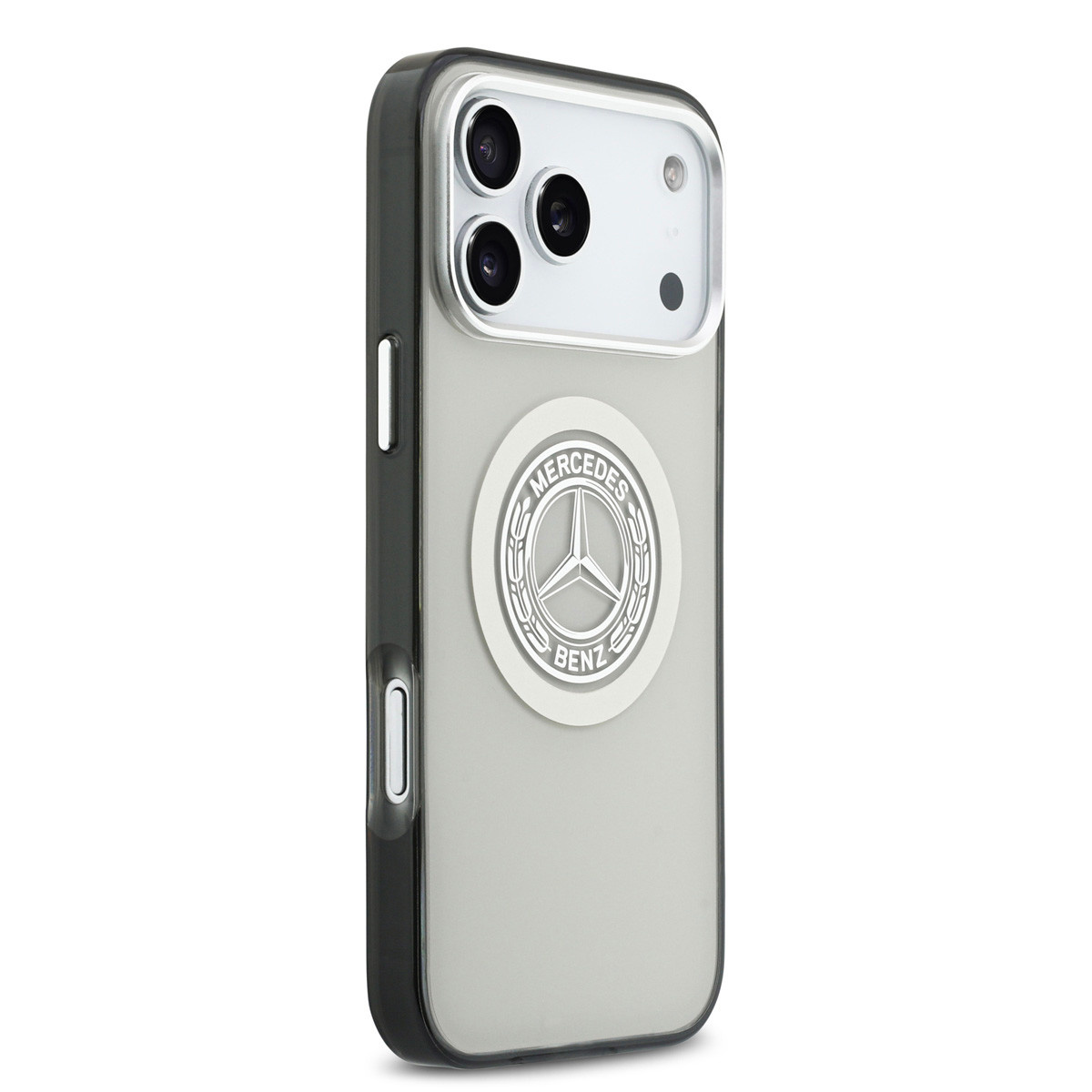 Mercedes-Benz iPhone 17 Pro Max hoesje - Magsafe - Double Layer - Vintage Logo - Grijs - detail 3