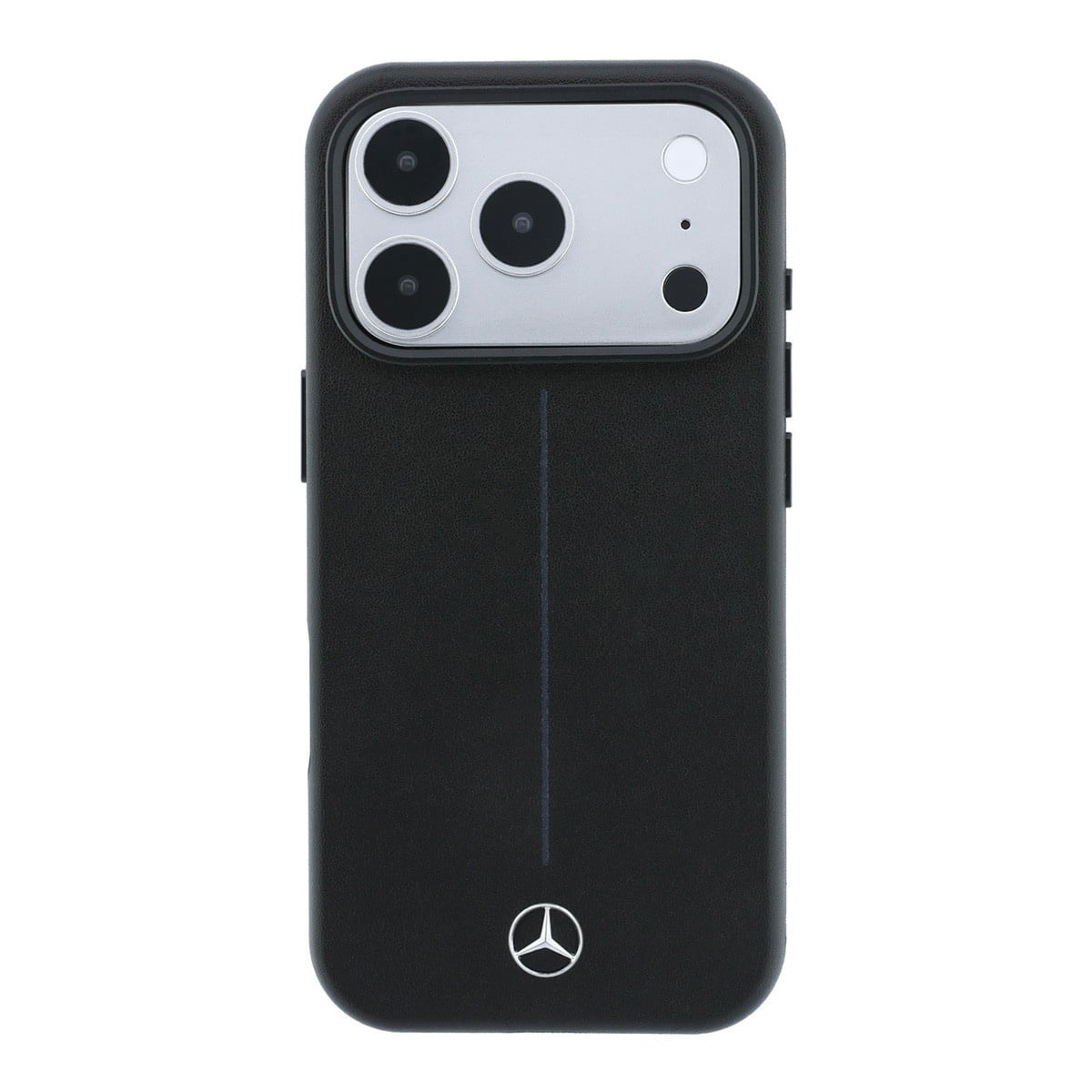 Mercedes-Benz iPhone 18 Pro Case hard shell - MagSafe - PU - Semi Wrap - Iconic Line Zwart - detail 2