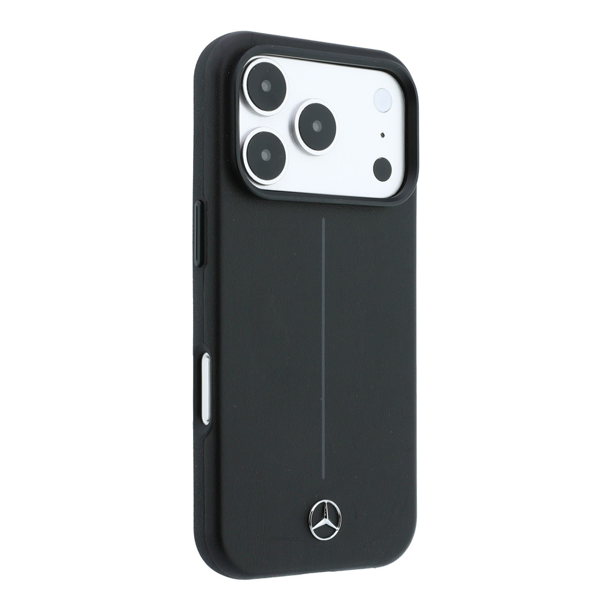 Mercedes-Benz iPhone 18 Pro Case hard shell - MagSafe - PU - Semi Wrap - Iconic Line Zwart - detail 3