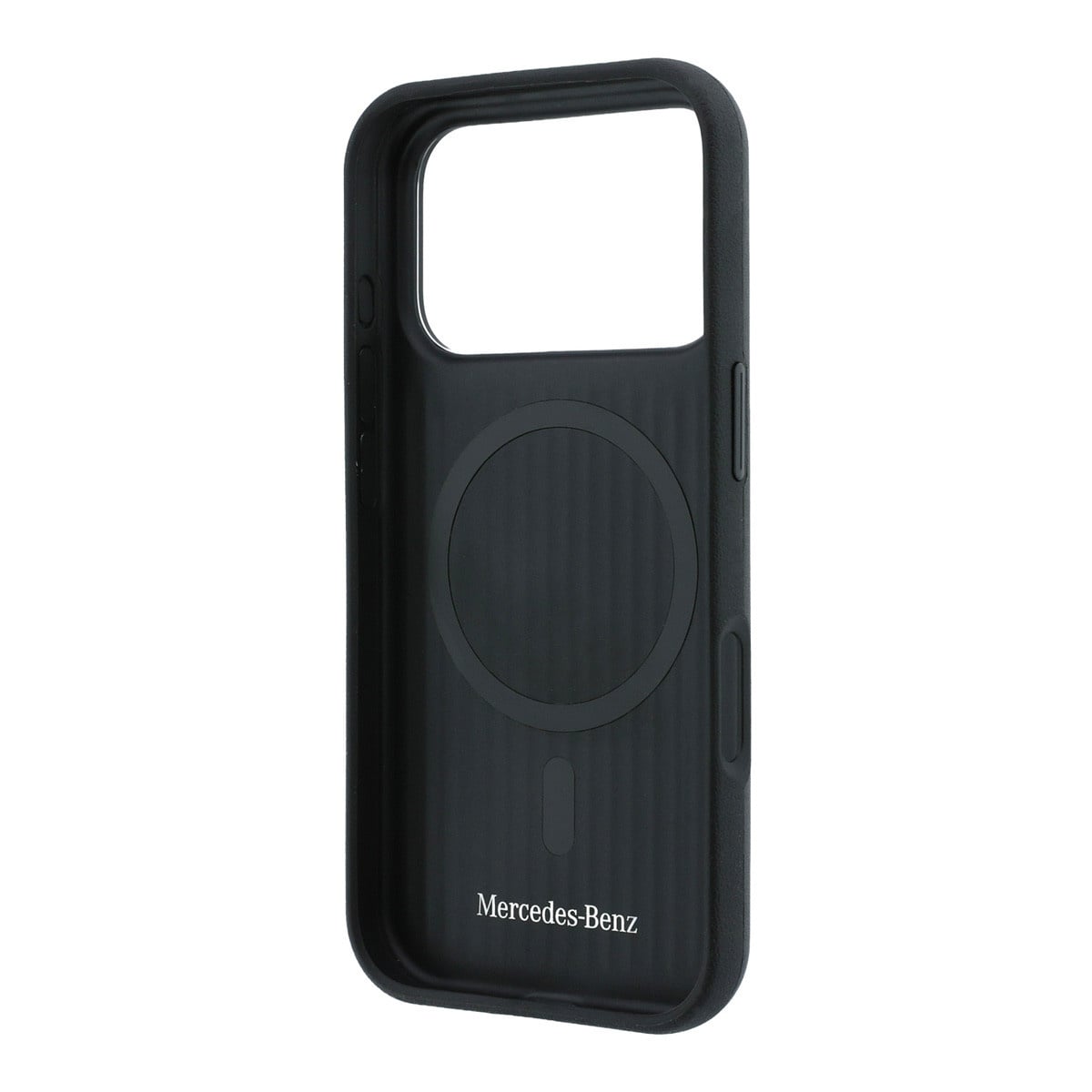 Mercedes-Benz iPhone 18 Pro Case hard shell - MagSafe - PU - Semi Wrap - Iconic Line Zwart - detail 6