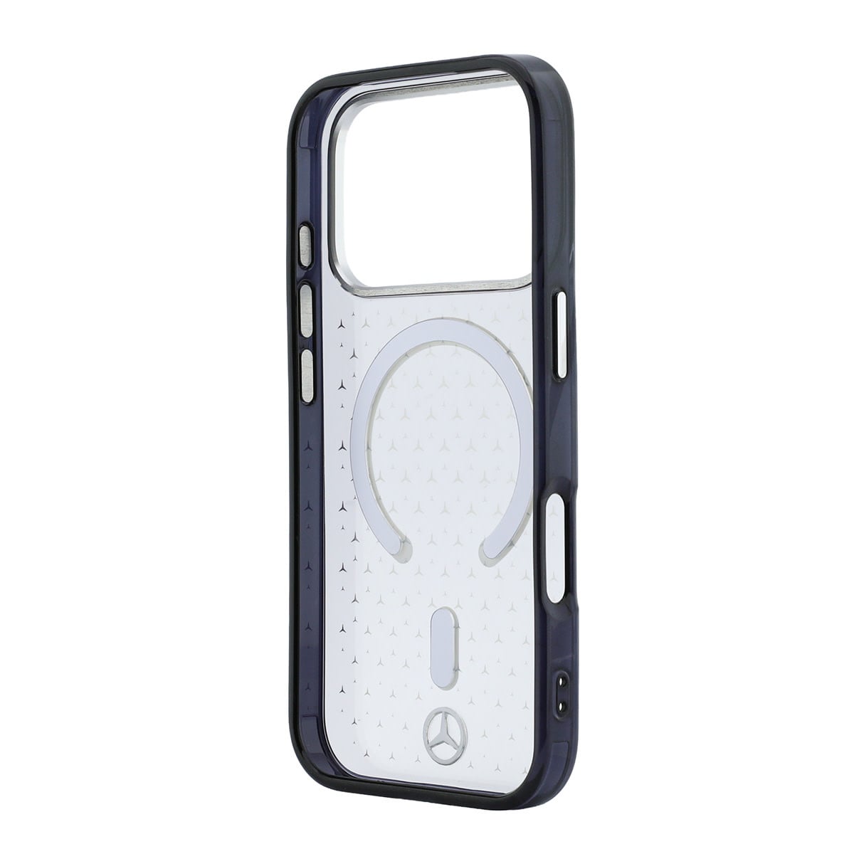 Mercedes-Benz iPhone 18 Pro Max Case hard shell - MagSafe - PC/TPU - MB Stars Transparant - detail 6