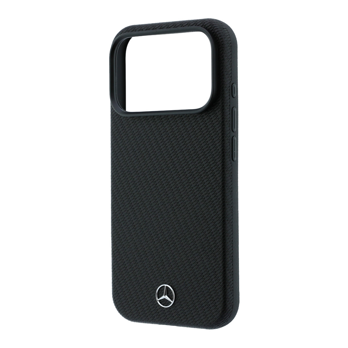 Mercedes-Benz iPhone 18 Pro Max hoesje - HC Magsafe PU Semi Wrap Wood Effect - Zwart - detail 5