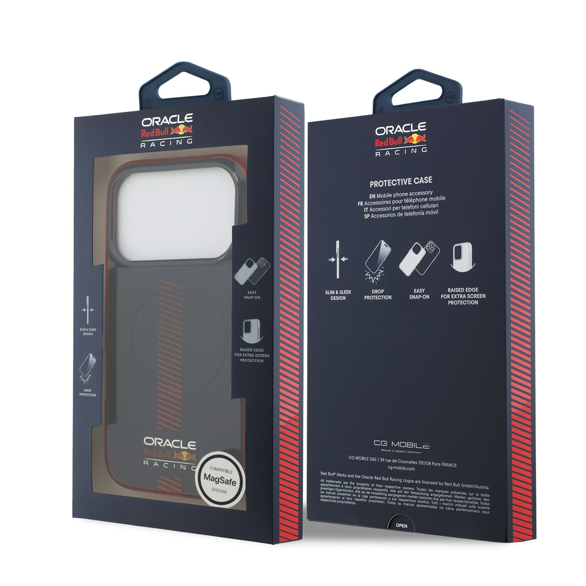 Red Bull Racing iPhone 17 Pro hoesje - Magsafe - Double Layer - Powerbar - Donkerblauw - detail 7