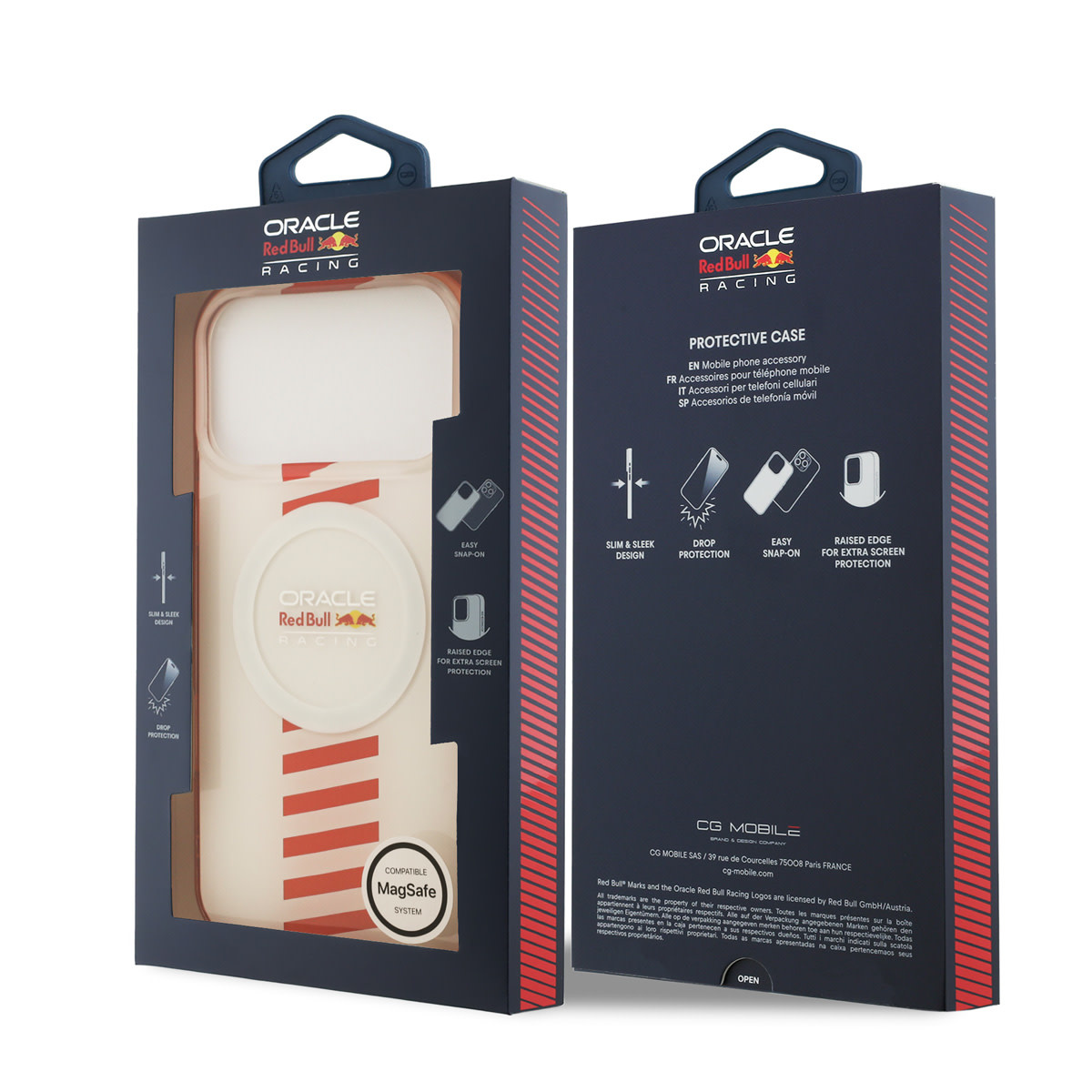 Red Bull Racing iPhone 17 Pro Max hoesje - Magsafe - Double Layer - Powerbar - Wit - detail 7