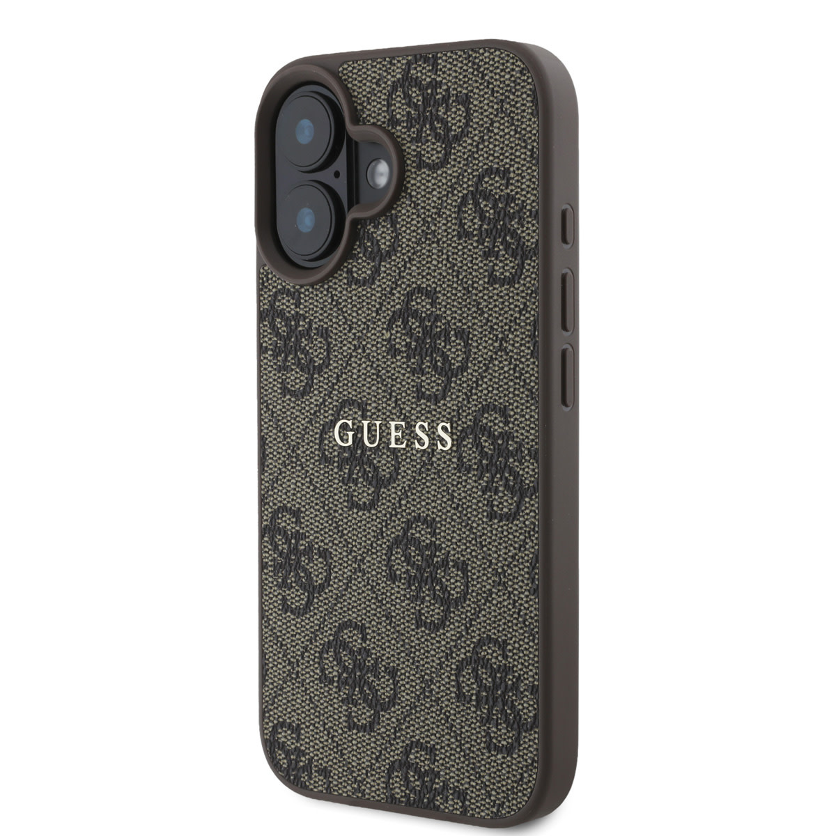 GUESS iPhone 16 Plus hoesje - HC MagSafe PU 4G Classic metalen logo - Bruin - detail 1