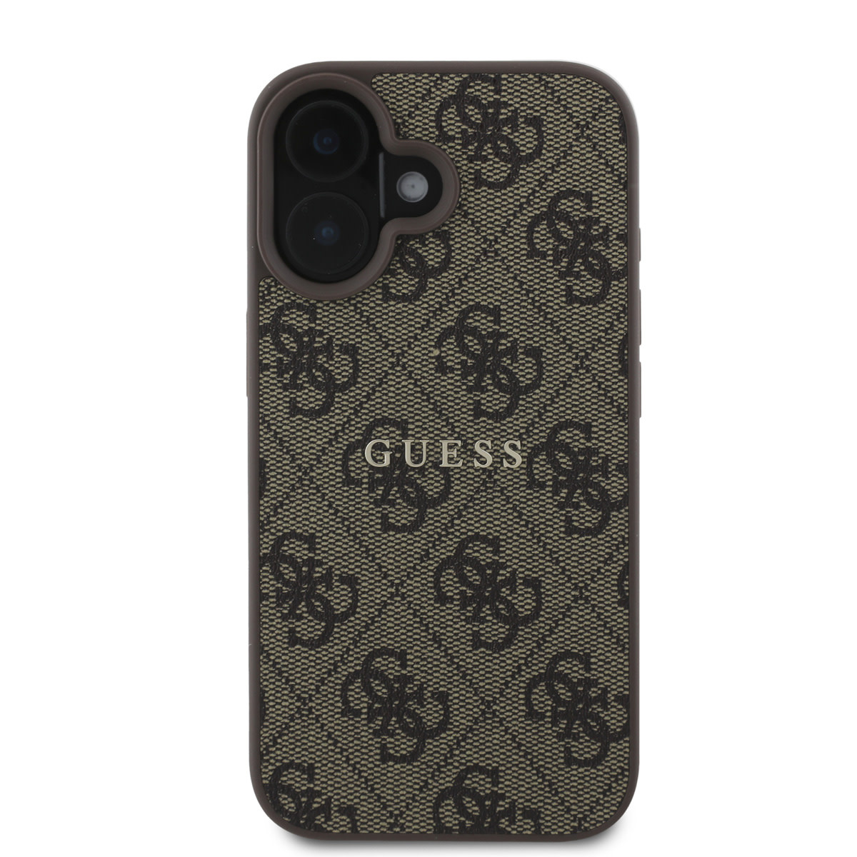 GUESS iPhone 16 Plus hoesje - HC MagSafe PU 4G Classic metalen logo - Bruin - detail 2