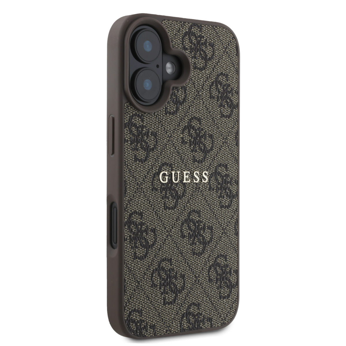 GUESS iPhone 16 Plus hoesje - HC MagSafe PU 4G Classic metalen logo - Bruin - detail 3
