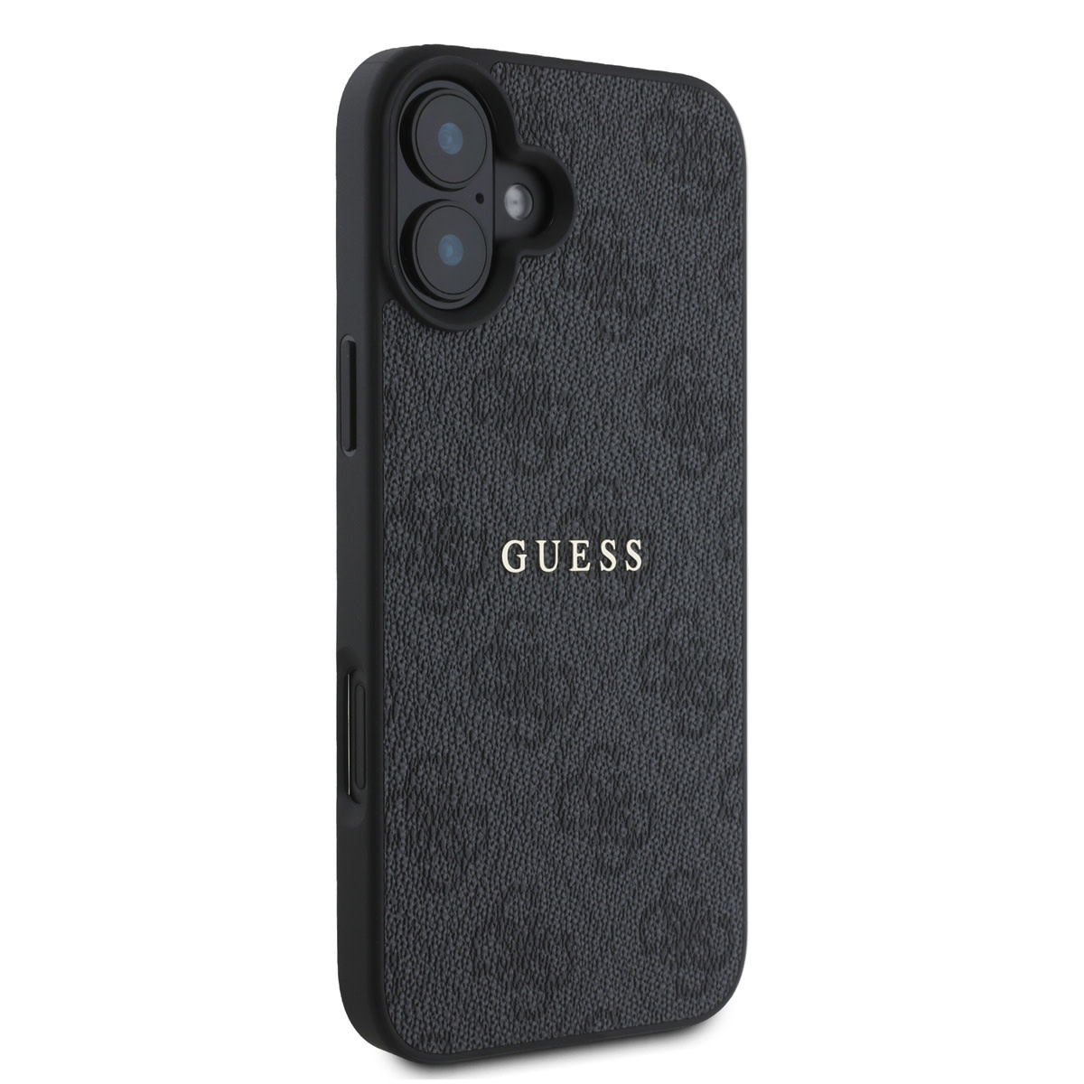 GUESS iPhone 16 Plus hoesje - HC MagSafe PU 4G Classic metalen logo - Zwart - detail 3